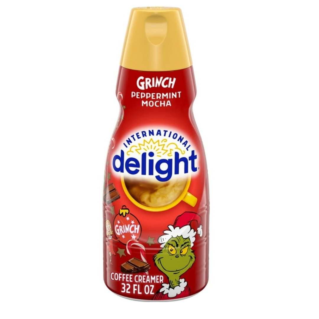 International Delight Grinch Peppermint Mocha Coffee Creamer, 32 oz. Fur Friends Finds