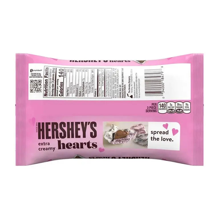 Hershey's Milk Chocolate Hearts Valentine's Day Candy, Bag 9.2 oz Fur Friends Finds