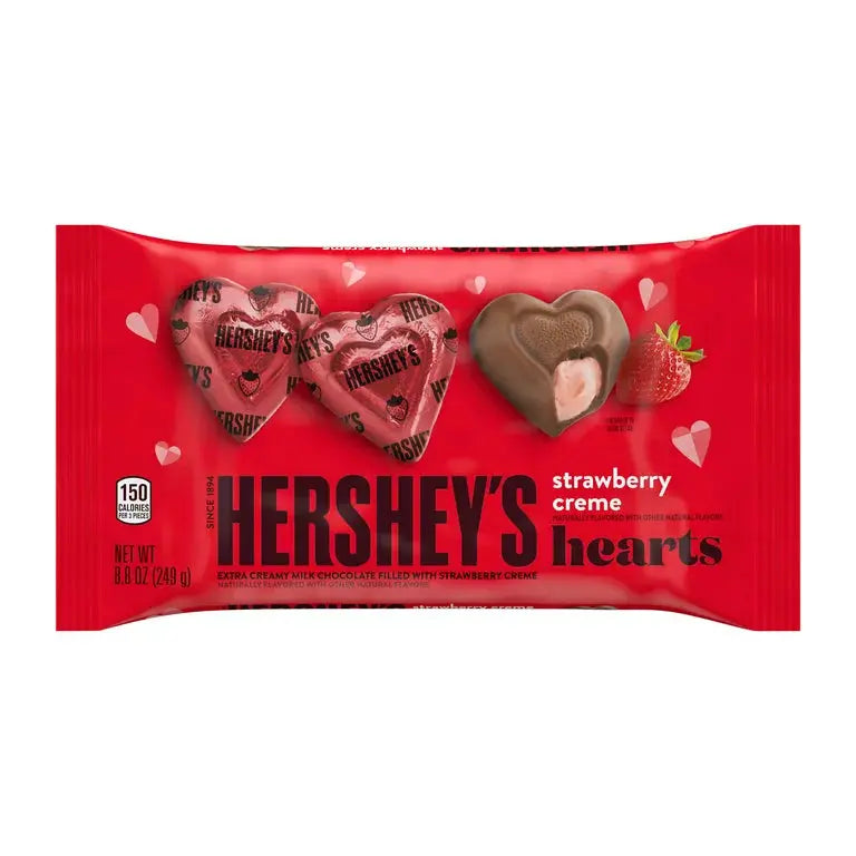 Corazones Hersheys rellenos de crema de fresa, edición Valentine's Day Fur Friends Finds