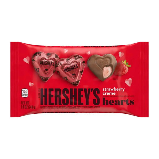 Corazones Hersheys rellenos de crema de fresa, edición Valentine's Day Fur Friends Finds