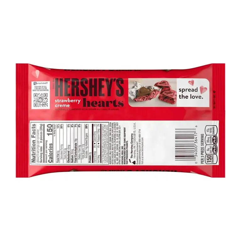 Corazones Hersheys rellenos de crema de fresa, edición Valentine's Day Fur Friends Finds