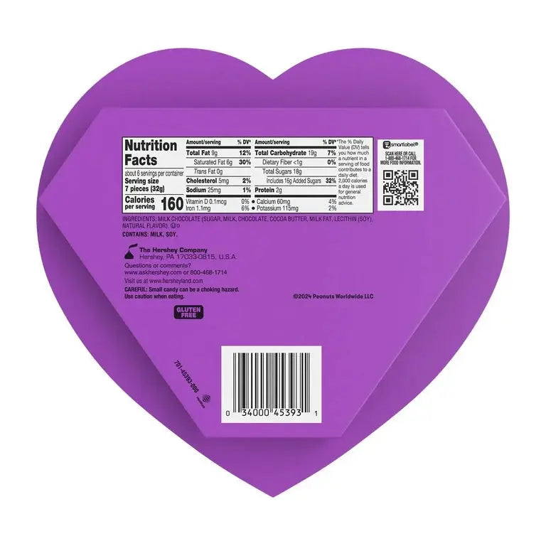 Hershey's Kisses Snoopy & Friends chocolates con leche San Valentín. Gift Bix Fur Friends Finds