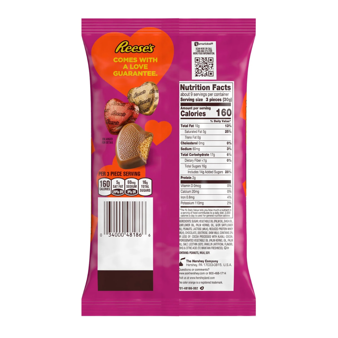 Reese's Chocolate Peanut Butter Creme Hearts Valentine's