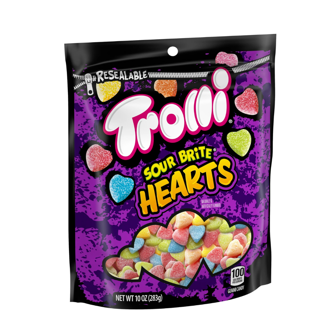Trolli Sour Brite Hearts, 10 oz. Bag, Valentine's Day